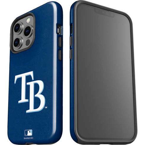 MLB Tampa Bay Rays - Solid Distressed iPhone 15 Pro Impact Case